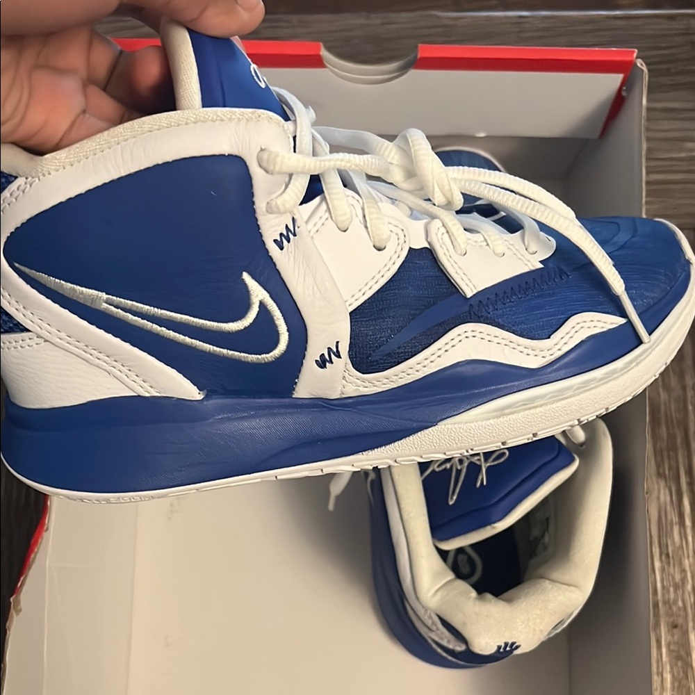 Nike Kids Blue and White Sneakers